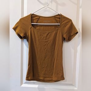 EVERLANE Stretch Rib Square Neck Top